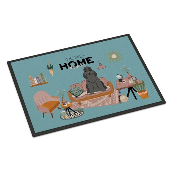 Carolines Treasures 18 x 27 in. Black Cocker Spaniel Sweet Home Indoor or Outdoor Mat CK7937MAT - main